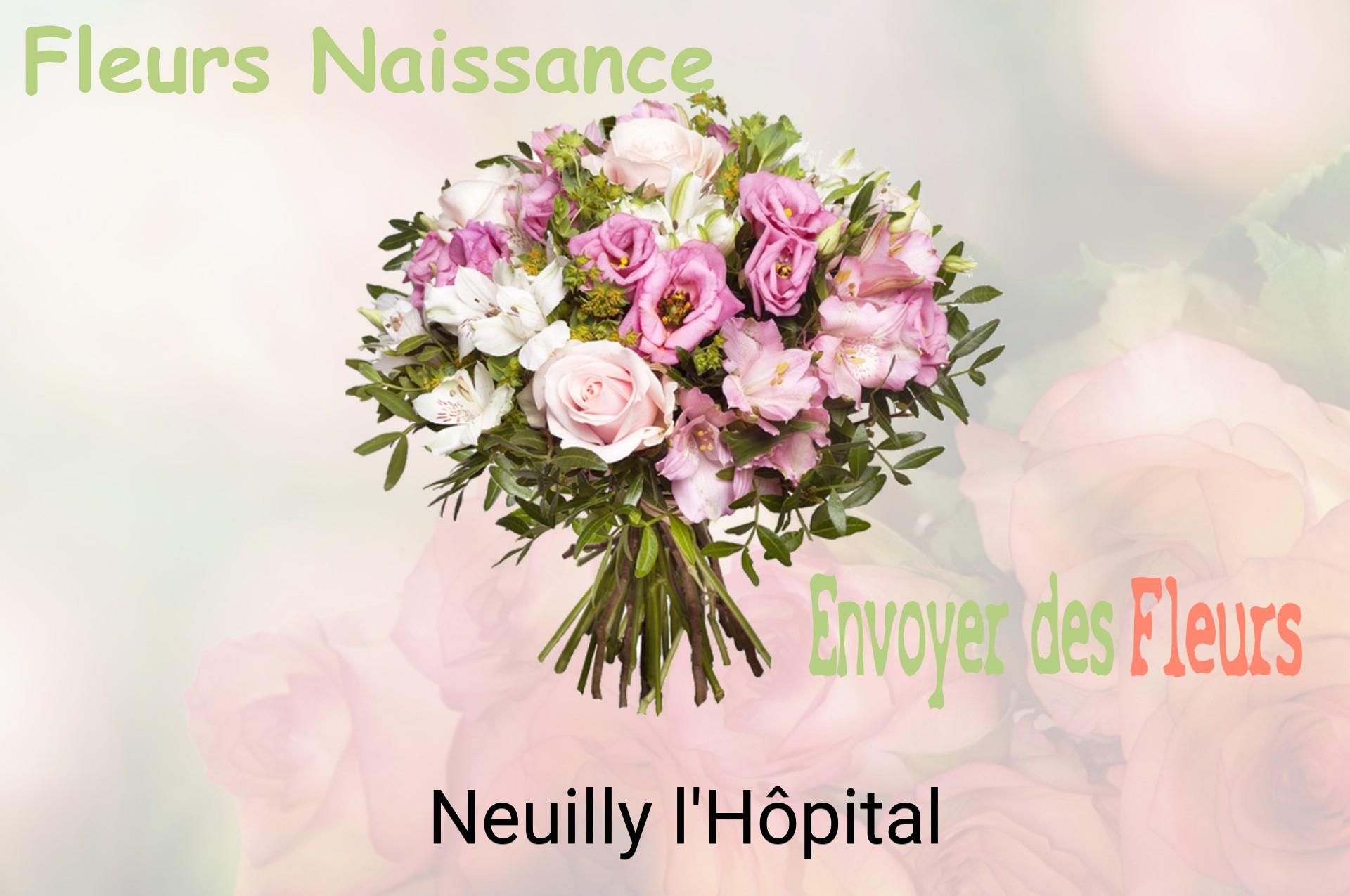 Bouquet de fleurs de naissance livré à Neuilly-l'Hôpital